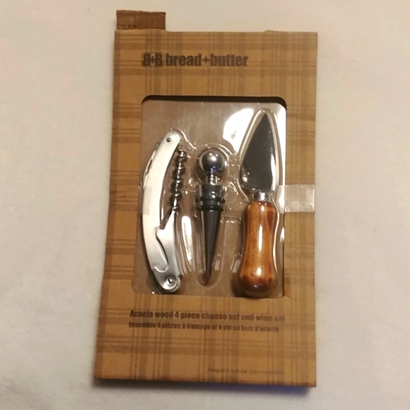 🎉2/$16 NEW Wine and Cheese 3 Pcs. - Picture 1 of 4